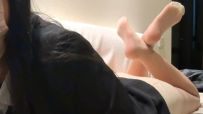 【新月原创】《JK/职业装女孩自己在家玩口球8》口球掀口罩流口水 肉丝黑袜小皮鞋/库里