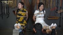 【一绳有你】【秋霜姐妹魂】旗袍姐妹戴着枷锁押送刑房各种酷刑诱惑使其招认但面对各种