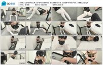 绳迹之域 日式+龟甲结合变种绑法，黑色吊带裙+白丝袜，足部按摩+TK+跪行+耳光，自..