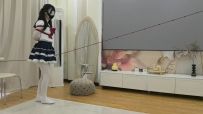 『罐罐』连体白丝+厚白JK 棉袜堵嘴胶带封嘴罐罐体验走绳