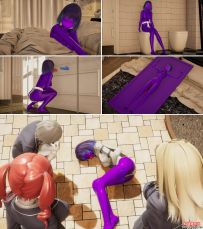 失败的逃脱 拘束 乳胶 紧身衣 真空床 束缚 密室逃脱 中文...