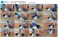 一绳所爱 佩琪趴在地上捆绑起来