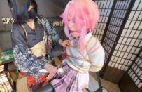 【badcat】宫野cos绯英JK调教日记