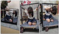 【束缘阁】晓雪 笼中少女 胸部电击折磨