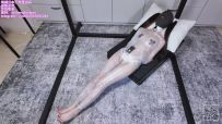 【绳缚日本】「Yumi」「浅尝全包」保鲜膜全包窒息+菱形K9，电击啵啵贝放置GC！！黑丝