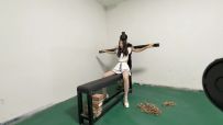 媚娘 35小脚工作室 波点丝袜 十字拘束架