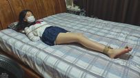 【墨色】周周jk驷马捆绑tk 脚底写字 过程非常欢乐 大量足部特写展示
