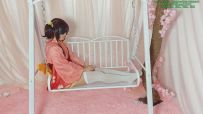 【时绳】（甲铁城的卡巴内瑞和服cos，过膝白丝）||【时绳工作室】日式后手缚+分腿吊，
