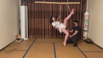 【山鬼工作室】新模特夏可，甜美可爱邻家女孩首次体验吊缚，最后的感觉居然是太爽了，