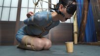 【试炼工作室】SL251021-倩倩肉丝旗袍跪坐压舌口枷柠檬片（口水停不下来/多角度/超多