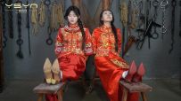 【一绳有你】【秀禾姐妹花】新模小雨、小晴被土匪抢来五花大绑老虎凳拶子等各种刑具 [